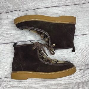 Cole Haan Women’s 9B All-Day Summit Chukka Fur Brown Boots